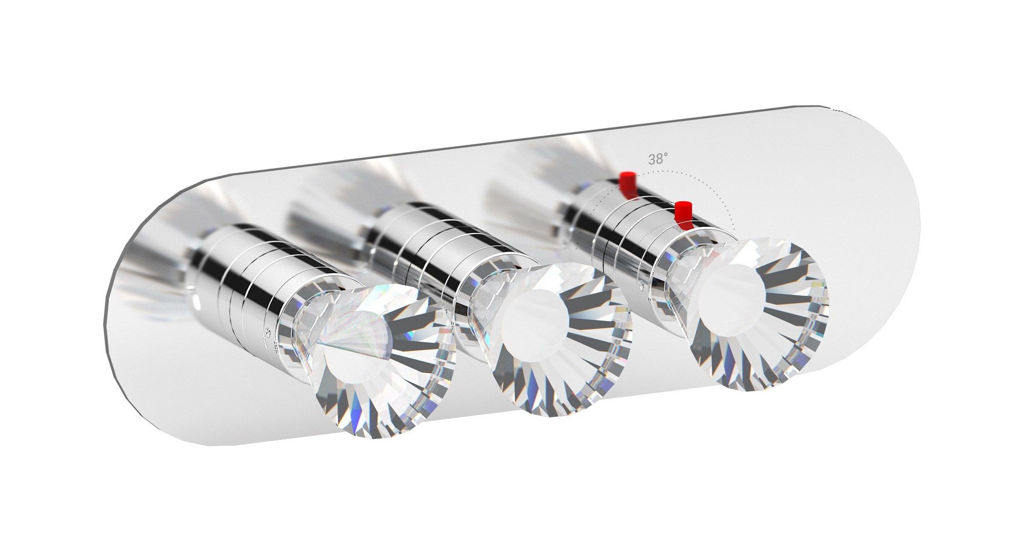 Термостатический смеситель для душа с 3 отверстиями IB AQUA - 2 WAYS EUA222 ARCH-00105632 - Вид №4