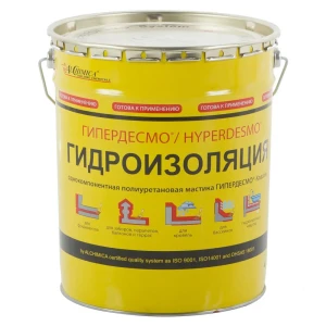 Мастика гидроизоляционная полиуретановая Alchimica Гипердесмо Классик 25 кг красный