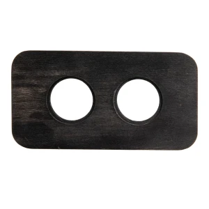 Рамка Electraline Верди 2 поста, угольно-черный матовый 86746985