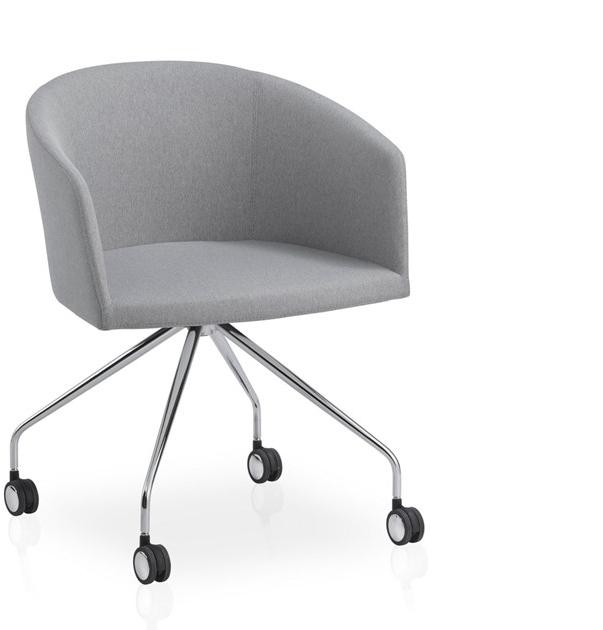 B&T Design Вращающееся кресло из ткани на колесиках sun-id-1403056 - Вид №1