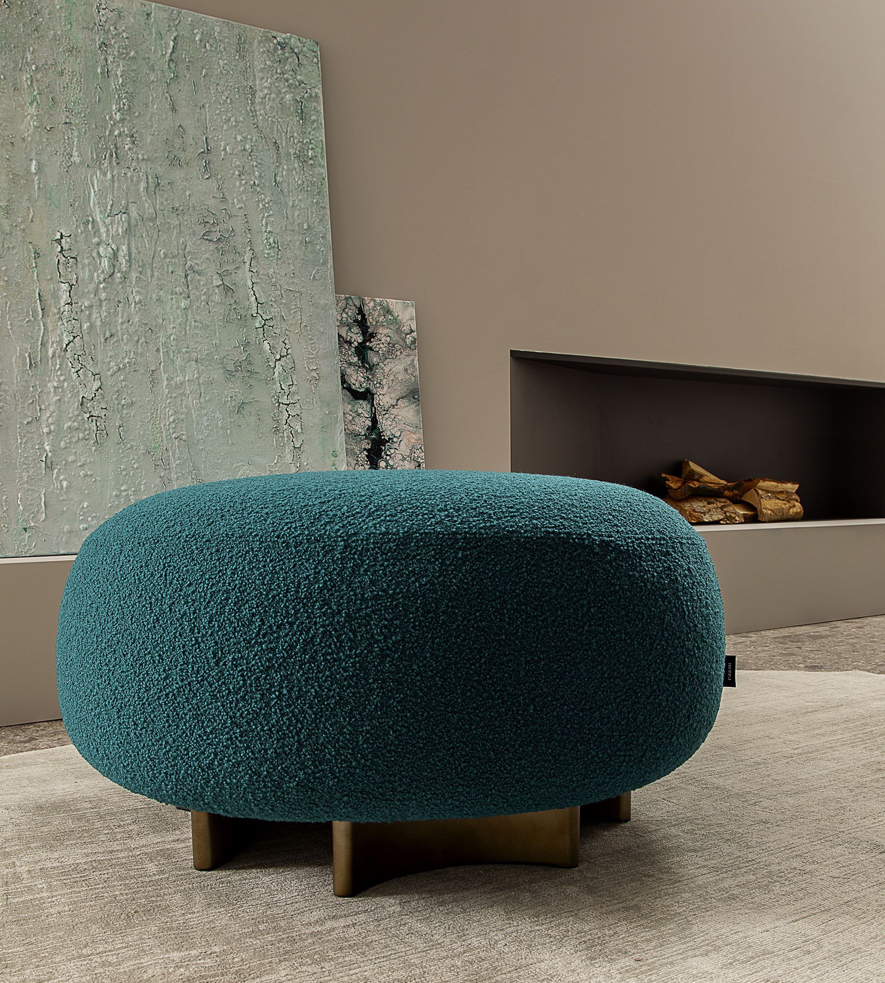 Круглый шерстяной пуф Morica Design Enjoy ARCH-00059098 - Вид №4