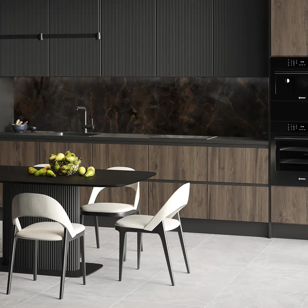 Стеновая панель Obsidian Black 61.1.1 300x0.4x60 см алюминий цвет черный 89399206 STLM-2132034 ALUMOART  - Вид №4
