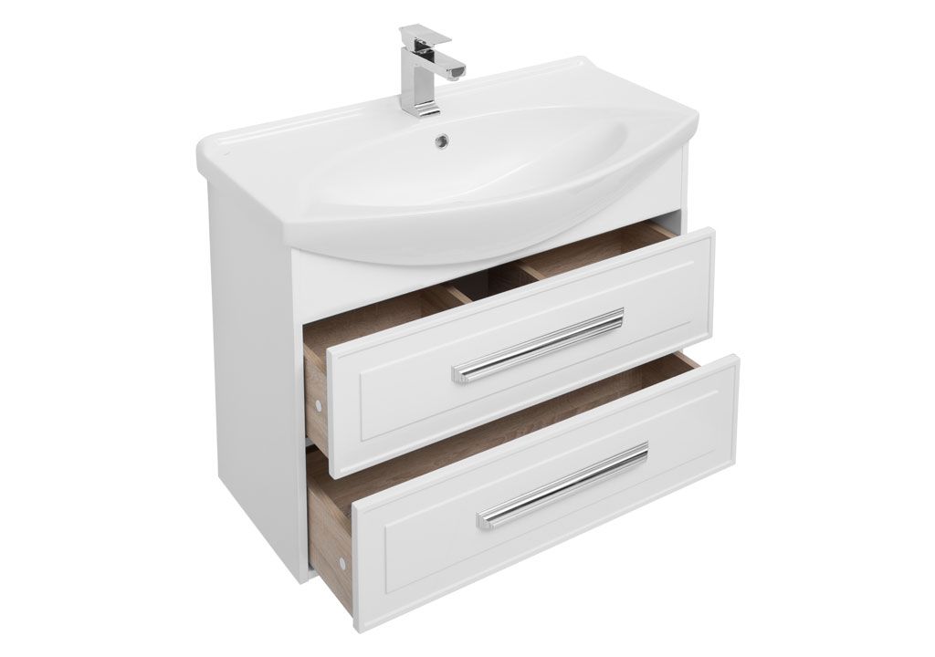 Тумба с раковиной Aquanet Остин 85 белый 0020391800175448 - Вид №3