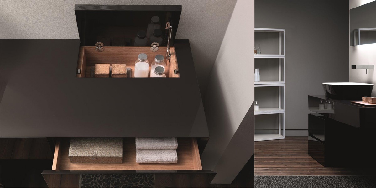 Toscoquattro Комплект мебели для ванной 05 GENESI мокко 22A15LL22C12LL08B02VB - Вид №1