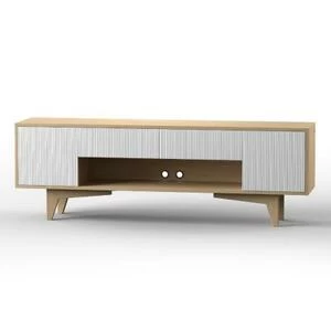 Тумба под ТВ Telly, дуб, рисунок полоска