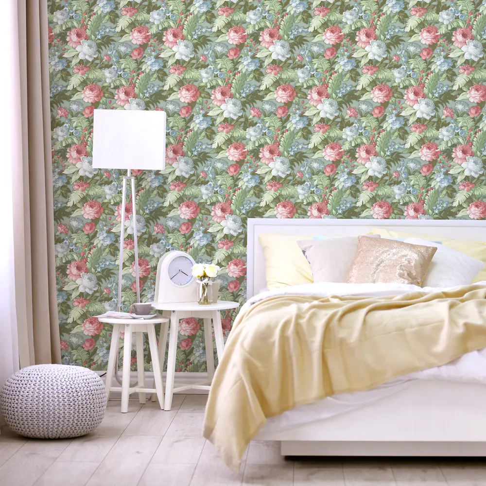Обои флизелиновые Аспект Саванна зелёные 1.06 м 75000-75 WALL DECOR STLM-2062190 - Вид №2