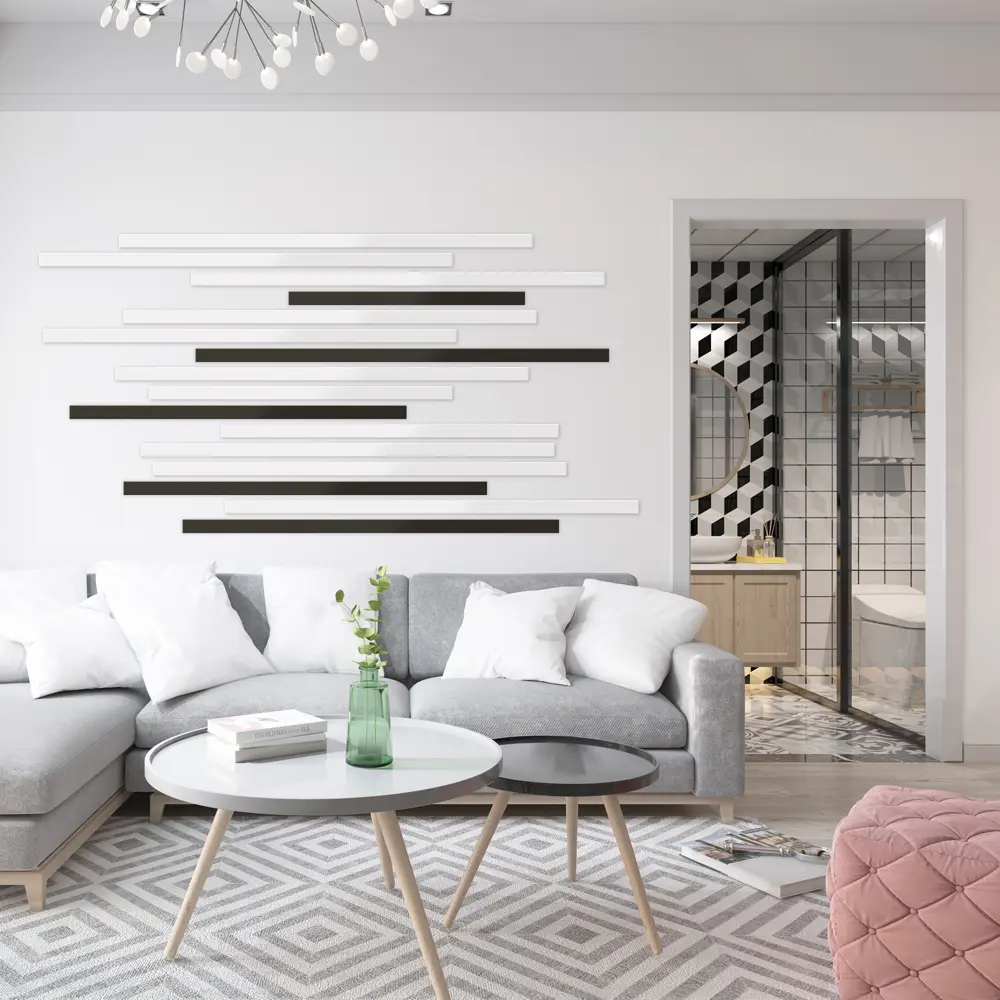 Рейка МДФ 2700x16x40 мм цвет белый эмалит VELLDORIS STLM-2132715 - Вид №2