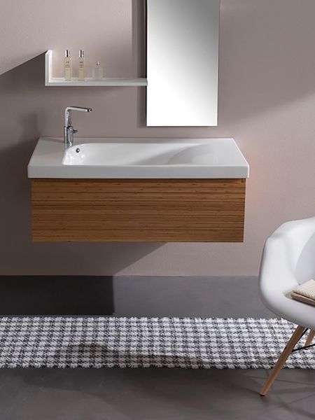 YXF701 G-100 Раковина на 1 отверстие Hatria  - Вид №3