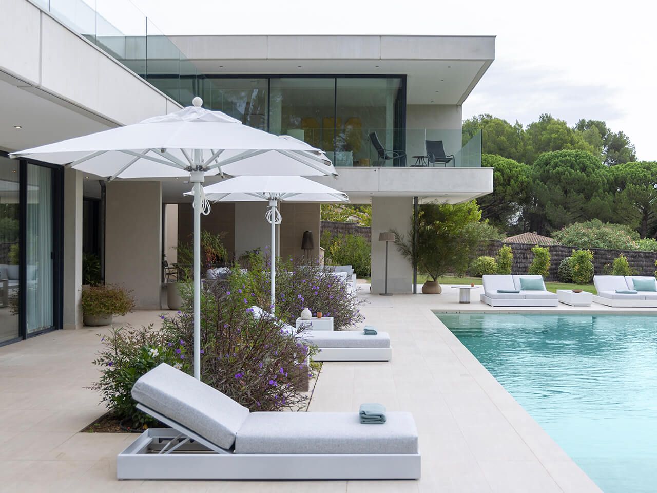 Садовая кровать с откидной спинкой из ткани Les Jardins® ранчо ARCH-00071678 - Вид №2