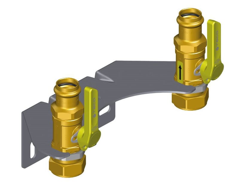 Комплект с двумя прессовыми клапанами G-Press® для газового счетчика bitubo TECO KM3 ARCH-00136333