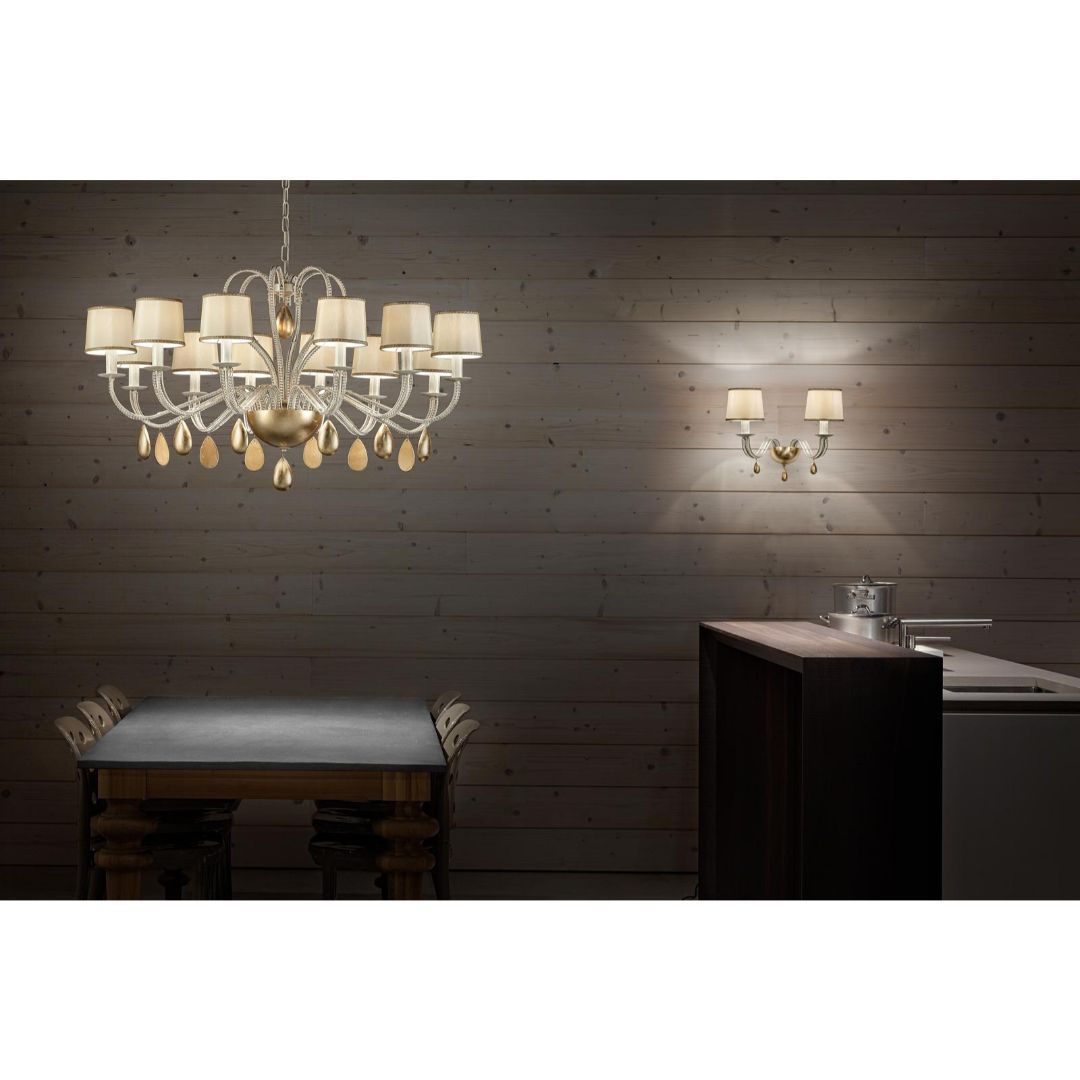 Masiero NOBLESSE 8 V13/SHA-BD/14/IV люстра подвесная 116123 - Вид №1