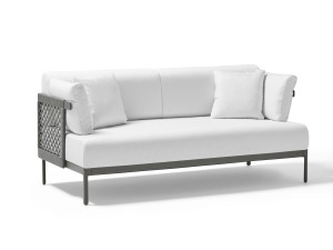 2-местный веревочный и тканевый садовый диван