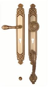 Bronces Mestre Ручка для входной двери из латуни с кристаллами swarovski® Clasica sun-id-1502909 - Вид №10