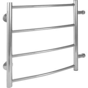 Полотенцесушитель водяной лесенка Вармо Сатурн 45x50 см боковая подводка 1/2" нержавеющая сталь цвет серебристый
