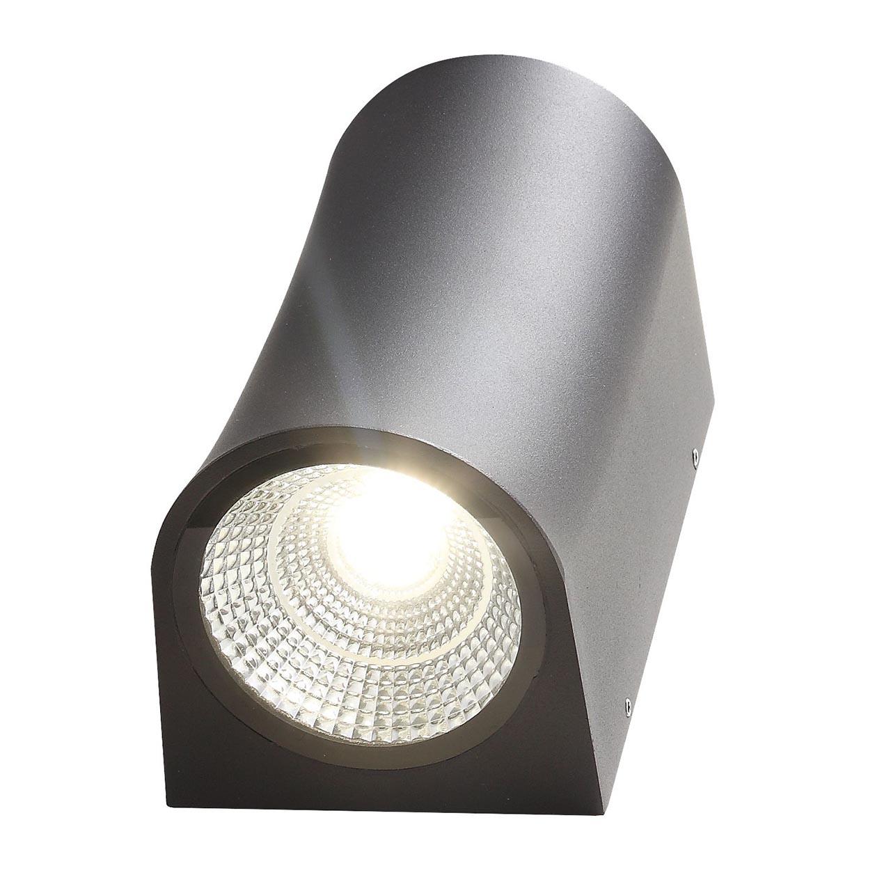 Уличный настенный светодиодный светильник чёрный 20 см ST Luce Verona SL088.411.02 ST LUCE  00-3898333 Черный  - Вид №2