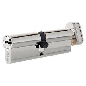 Цилиндр Apecs SM-105(50/55C)-C-NI, 50x55 мм, ключ/вертушка, цвет никель