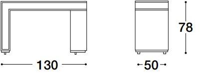 VOLPI Письменный стол с ящиками Luigi volpi Lv-31006 - Вид №1
