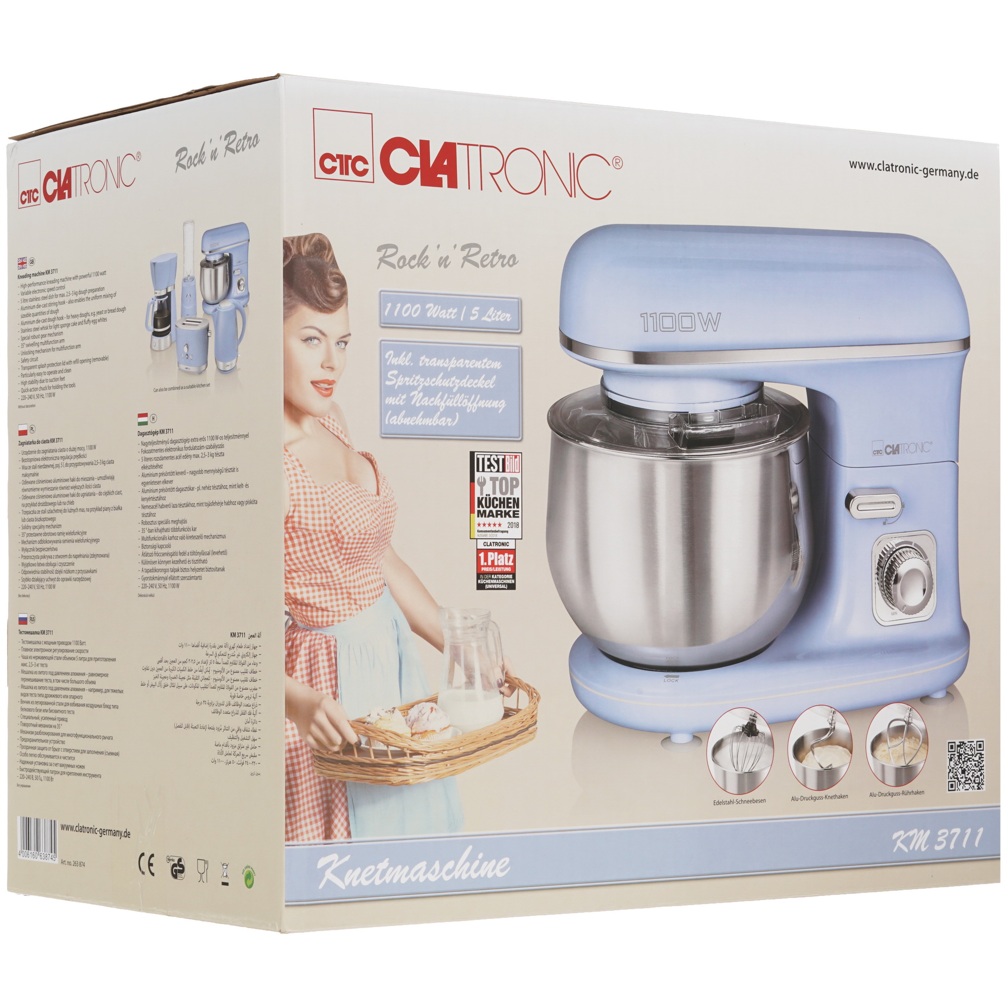 8167910 Миксер Clatronic KM 3711 голубой STDN-0034137 - Вид №8