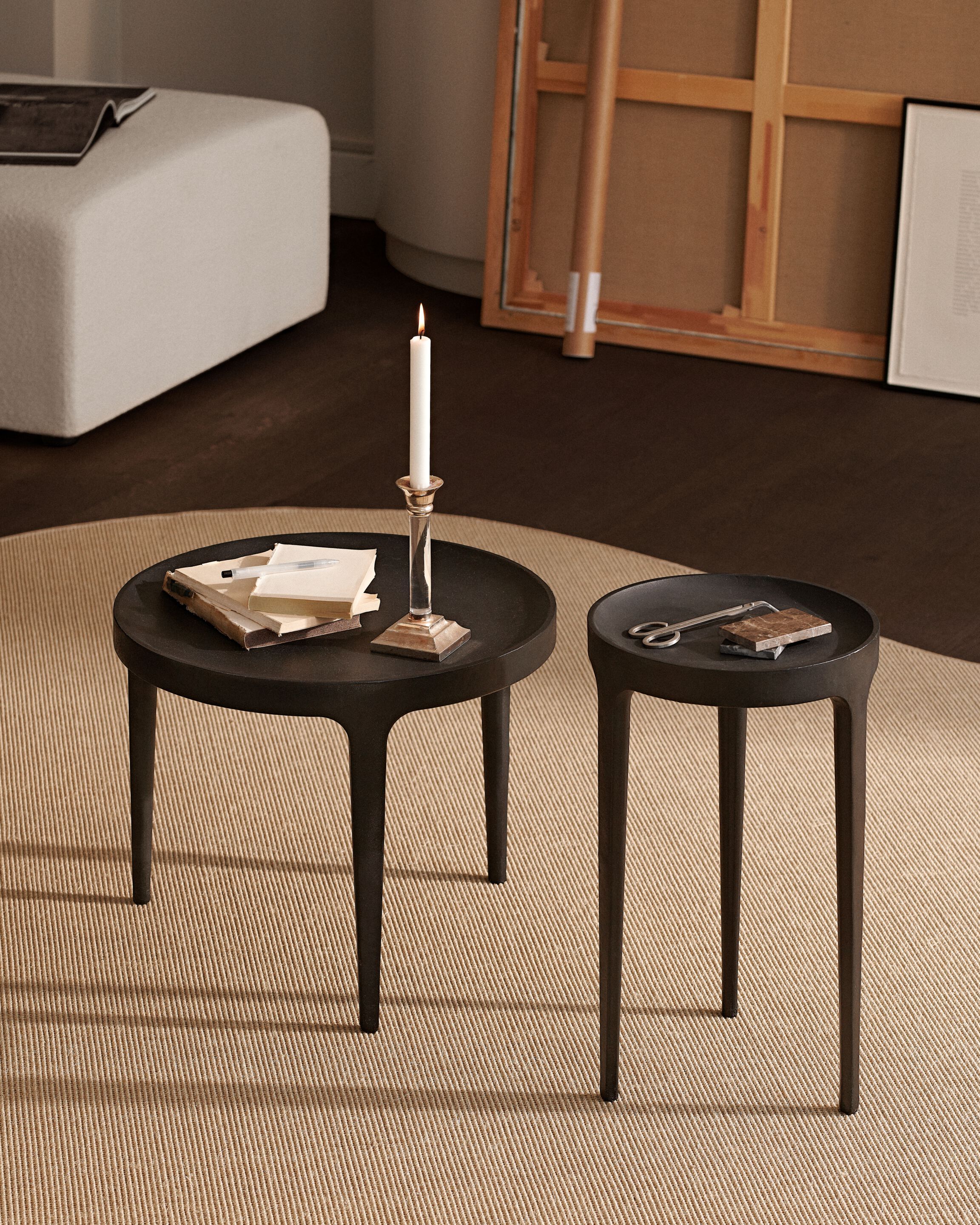 Круглый алюминиевый журнальный столик для гостиной NORR11 GHOST ARCH-00124106 - Вид №2