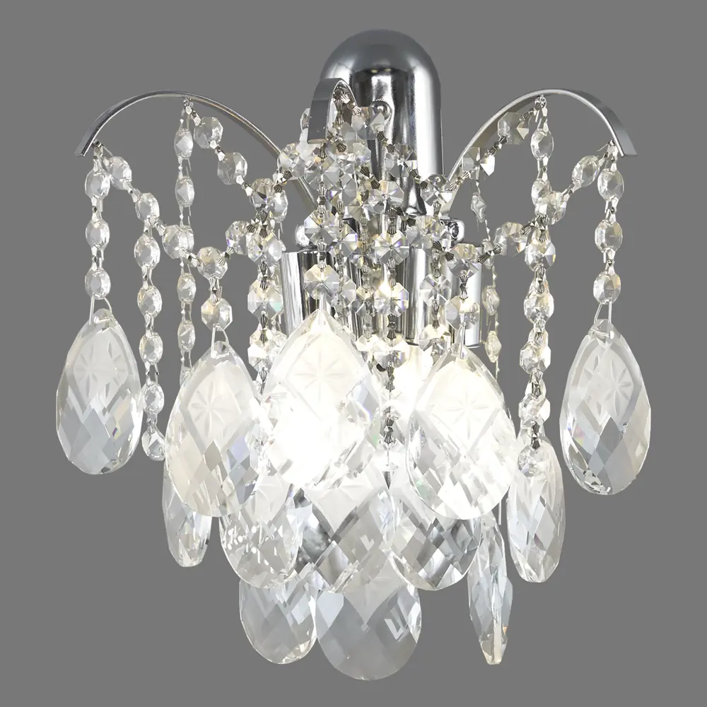 Бра «Бриз 7» E27х2 60 Вт цвет хром DE CITY STLM-2109113 - Вид №2