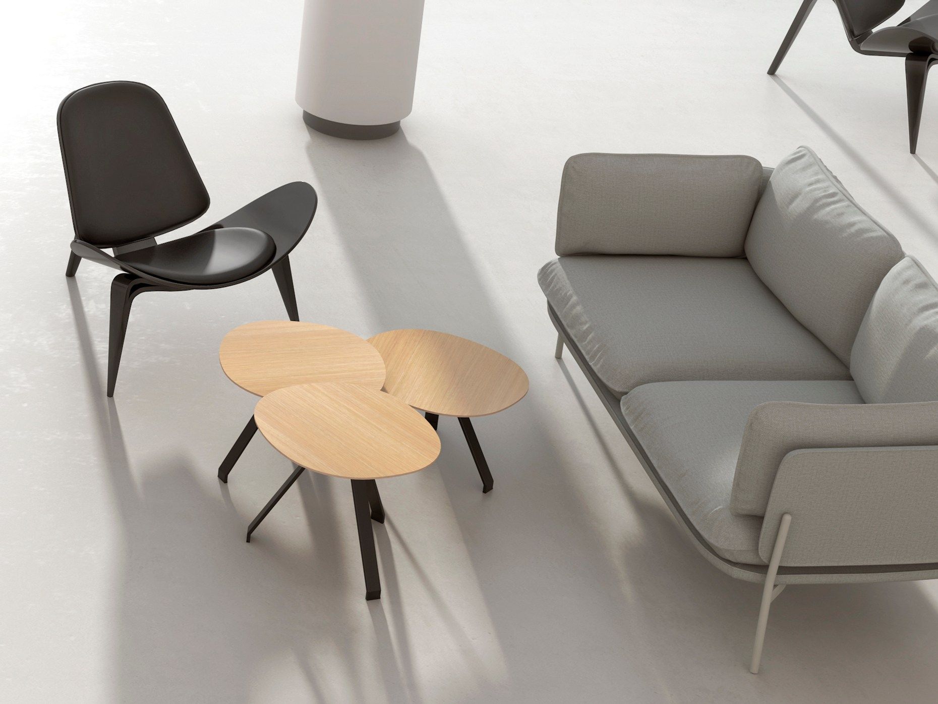 Круглый журнальный столик HPL Systemtronic CELES ARCH-00053872 - Вид №1