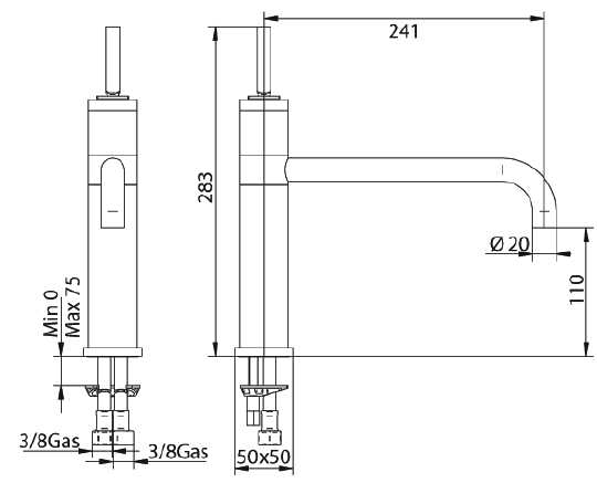 187120SN00 Смеситель Bandini Free Santreyd - Вид №1