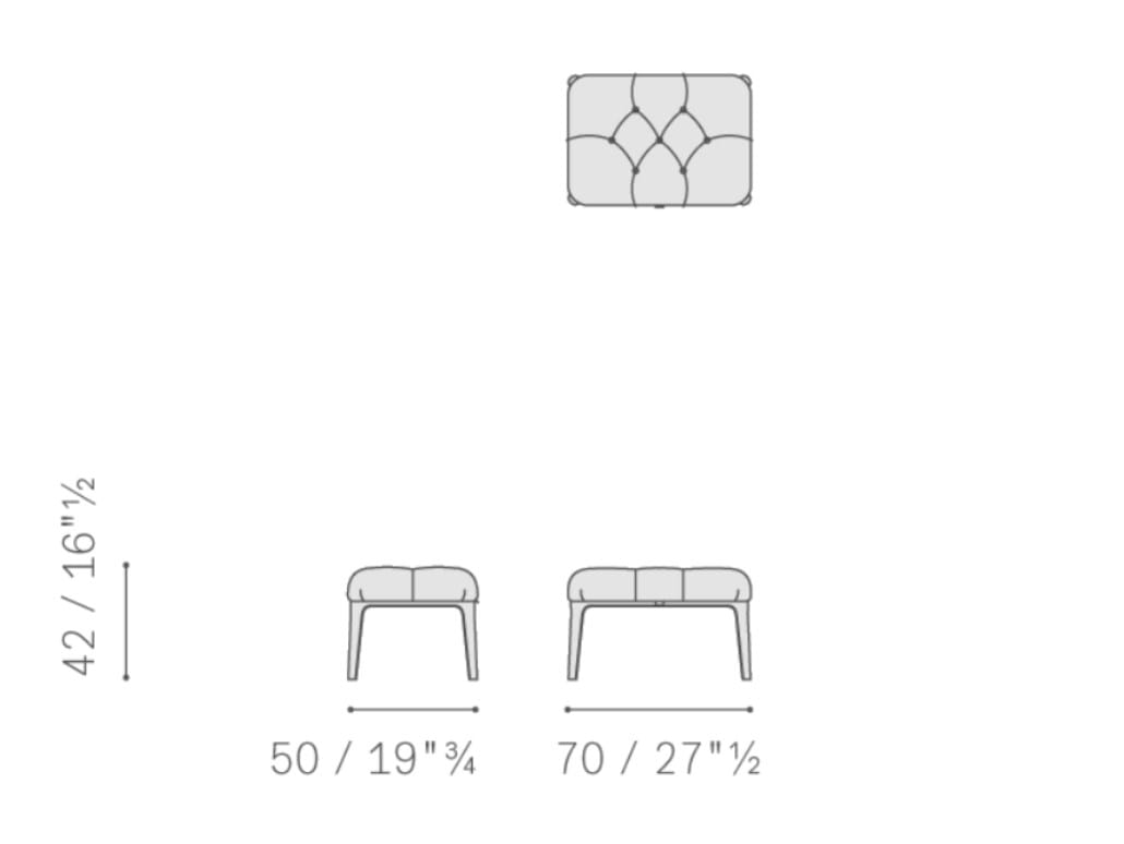 Кожаная подставка для ног Poltrona Frau коллекция-мебель и аксессуары ARCH-00109166 - Вид №3
