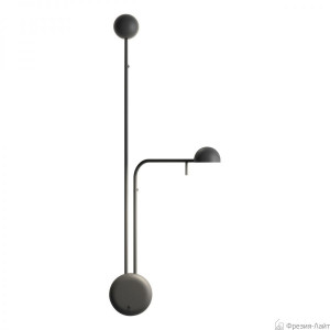 Vibia 1686 04 /10 черный настенный светильник