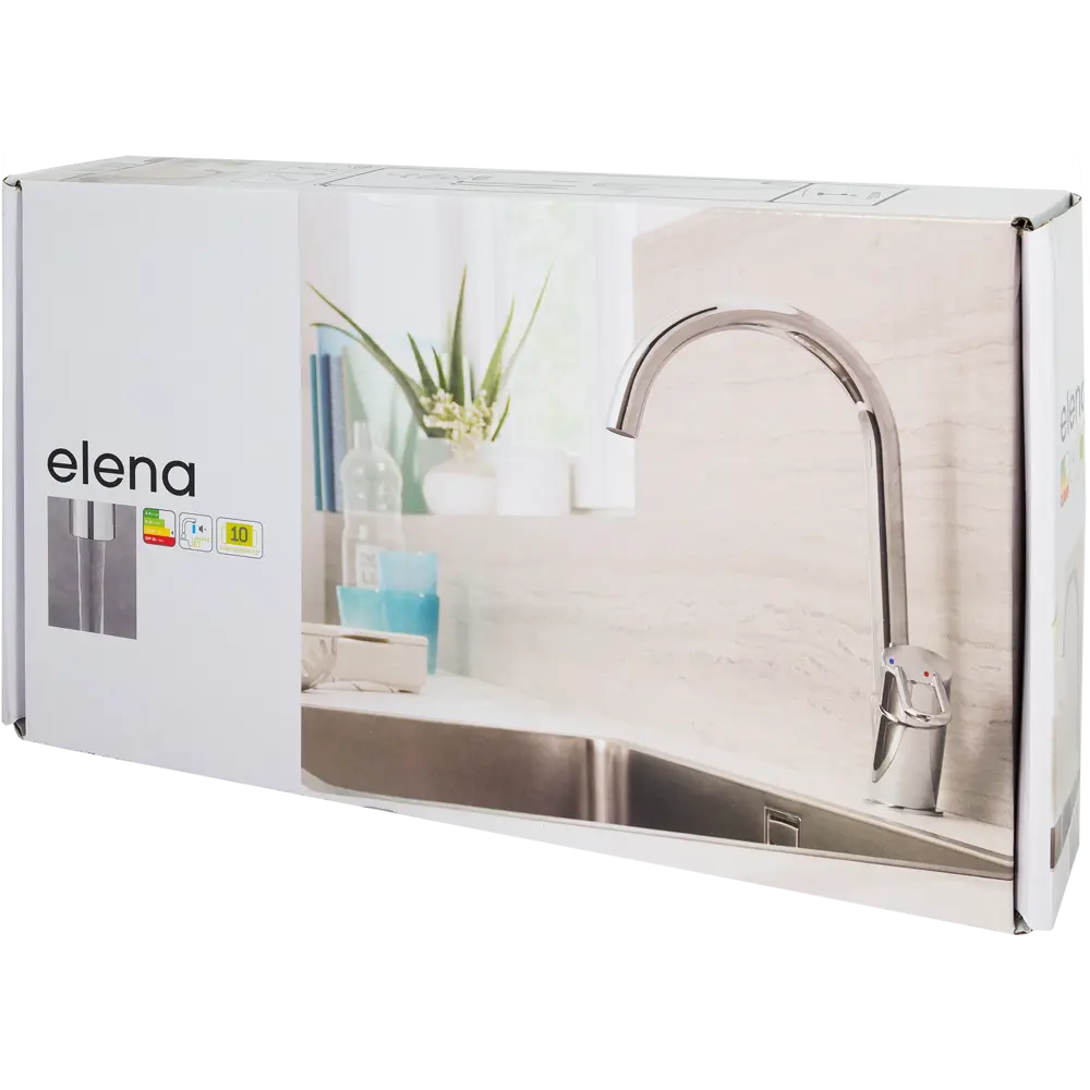 Смеситель для кухни Elena общая высота 33.6 см цвет хром Santreyd STLM-2194448 - Вид №7