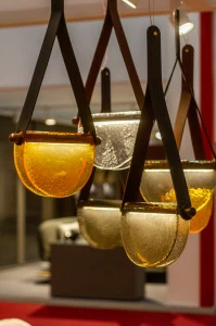 Люстра потолочная желто-коричневая Dali Modern TONIN CASA MODERN 00-3981615 Желтый;коричневый