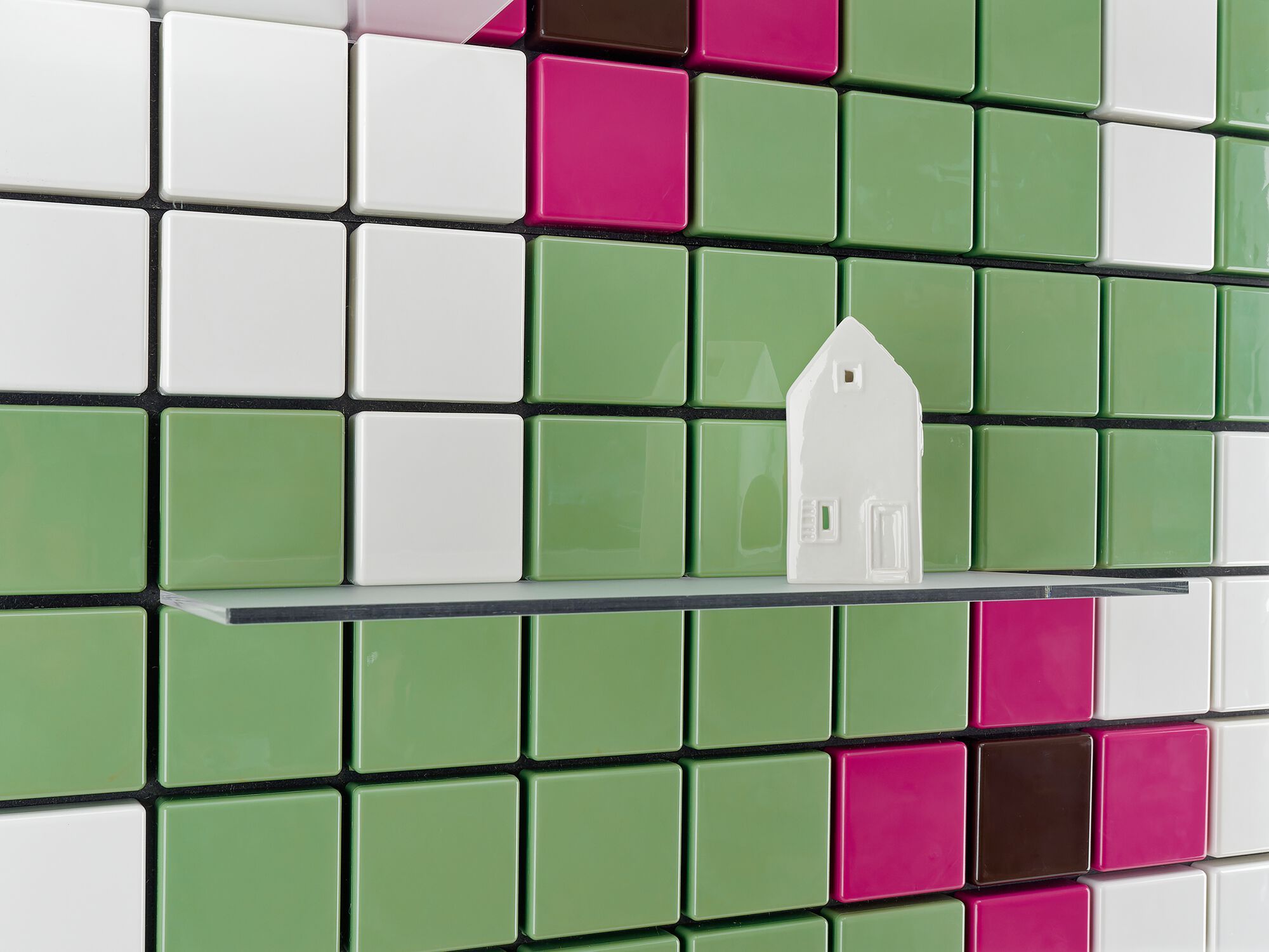 Подвесной модульный книжный шкаф из АБС-пластика Pellington Design CONFETTI CK CACTUS ARCH-00034891 - Вид №2