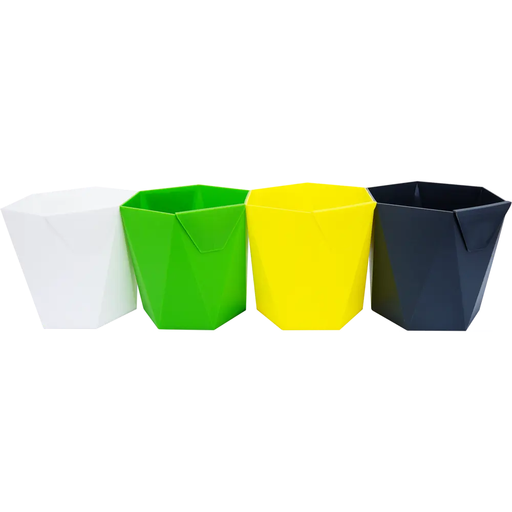 Кашпо Пазл 13.5x12x13.5 см v1 л пластик в ассортименте Santreyd STLM-2149760 - Вид №4