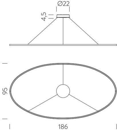 NEMO Светодиодный подвесной светильник из алюминия Ellisse sun-id-1380988 - Вид №3