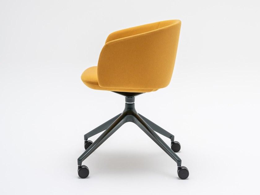 MDD Вращающееся кресло на козелке из ткани на колесиках Grace Grp4k - Вид №1