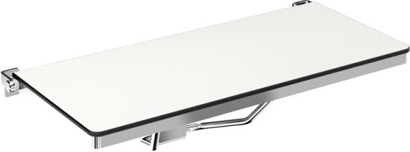 900.51.21240 Складное сиденье для душа, прямоугольное (ada) HEWI System 900