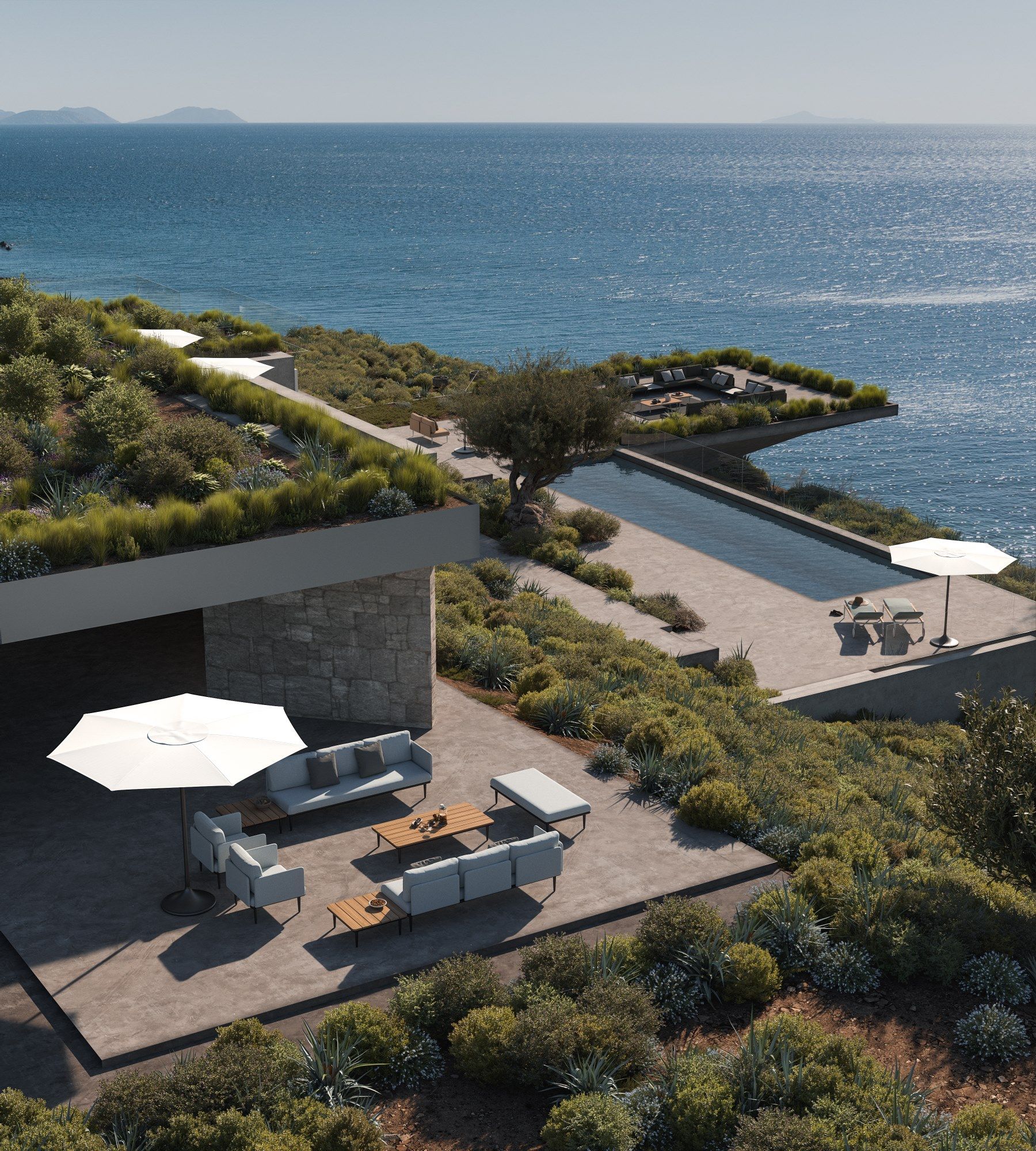 ТИК квадратный низкий садовый столик Royal Botania Styletto Lounge ARCH-00105982 - Вид №1