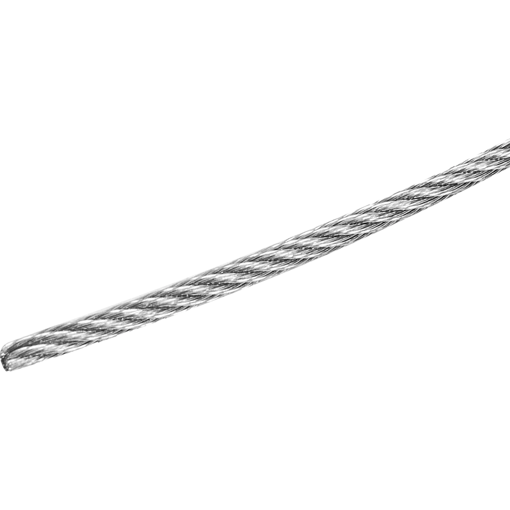 Трос стальной DIN 3055 2 мм  цвет серебро, на отрез Santreyd STLM-2027962