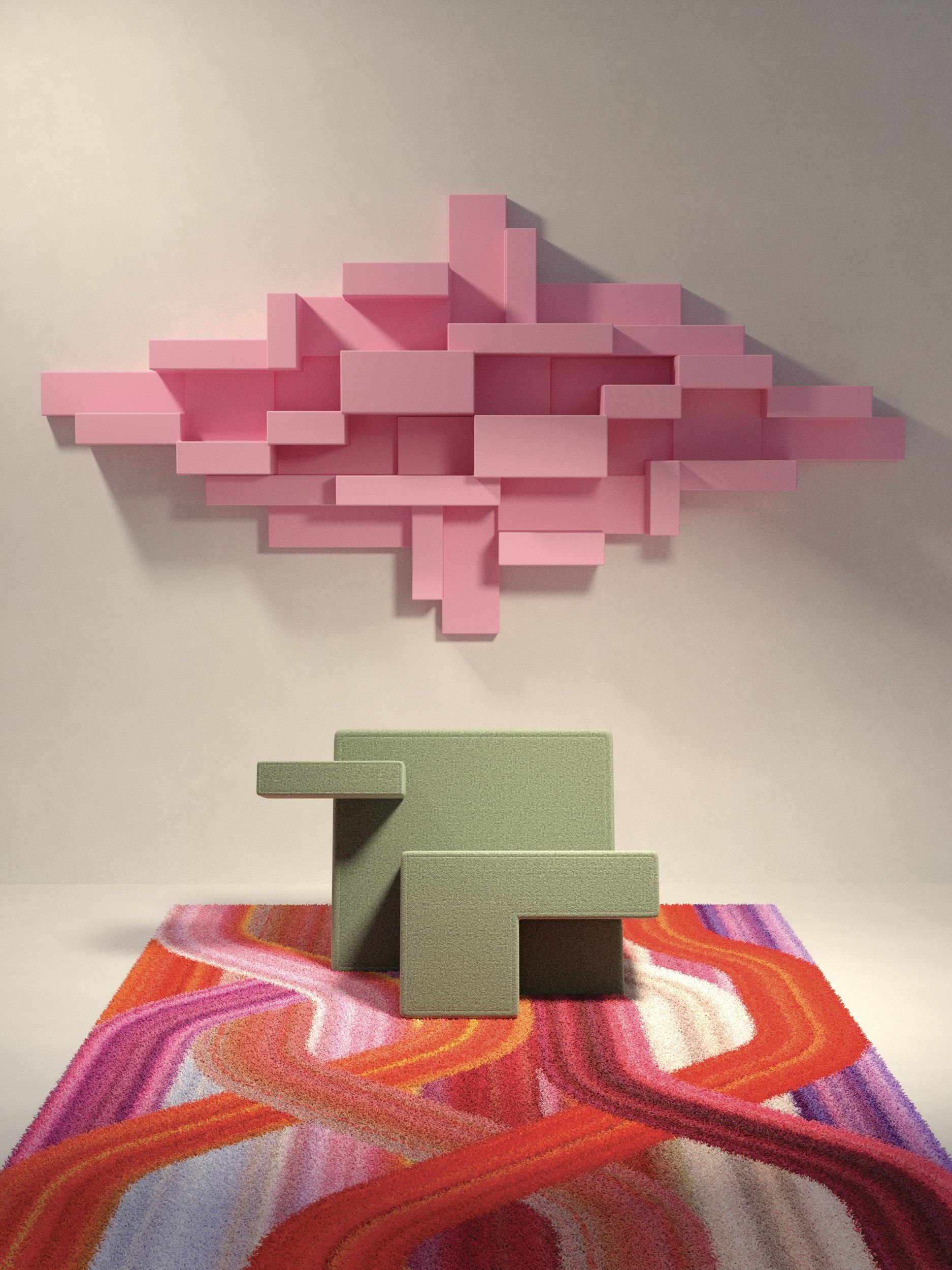 Кресло с подлокотниками Qeeboo Primitive ARCH-00065128 - Вид №2