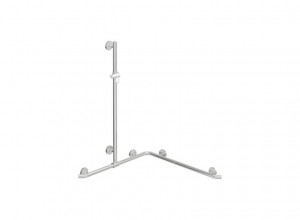 950.35.34051 Поручень для душа с выдвижным держателем для душа теплое прикосновение HEWI Greifen