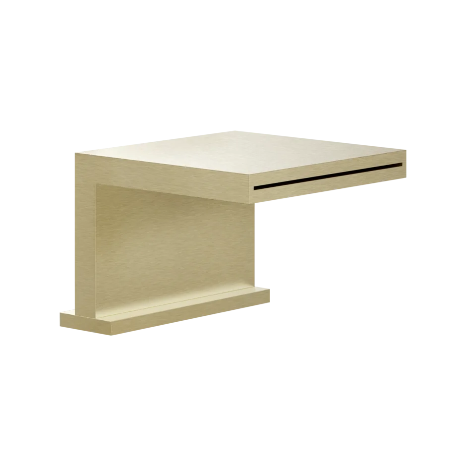 Носик для ванны 20191 727 Gessi Rettangolo k ЛАТУНЬ МАТОВАЯ PVD 20191727