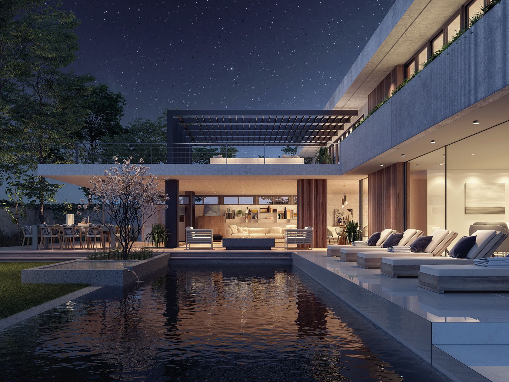 Светодиодный потолочный светильник из стекла и алюминия [LND] общие ARCH-00097067 - Вид №1