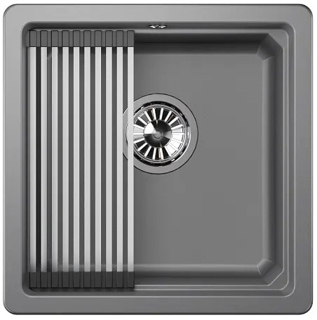 KS-4501U, АЛЮМИНИУМ, кухонная мойка, кварц