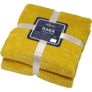 Плед Ardenza Viestе 180х200 см фланель цвет желтый