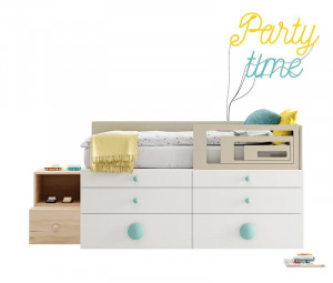 003834 Кровать детская La Grama Kubox