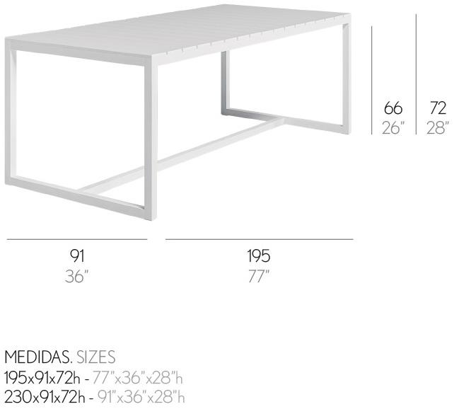 GANDIABLASCO Садовый стол Saler sun-id-1425421 - Вид №7