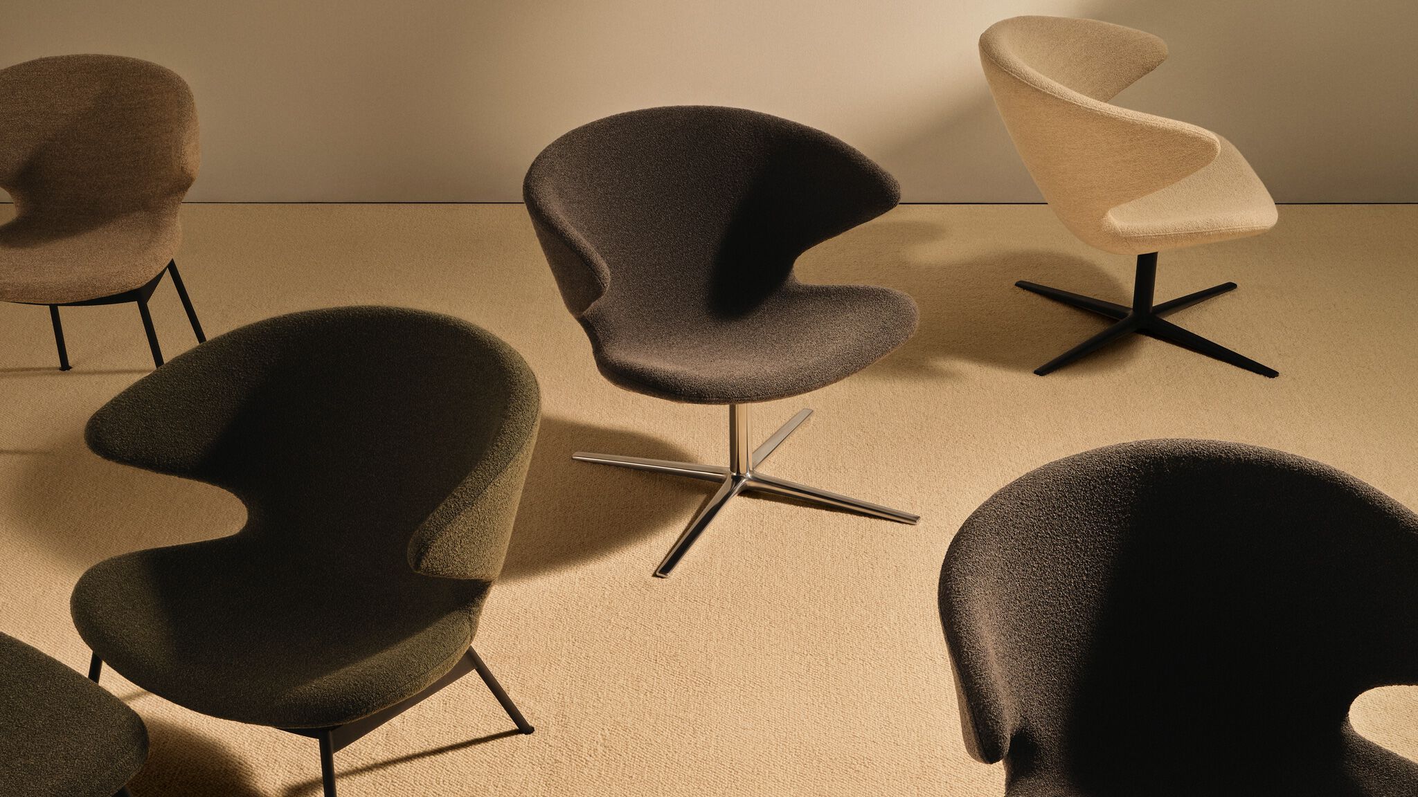 Тканевое вращающееся кресло с подлокотниками Case Ella ARCH-00106325 - Вид №10