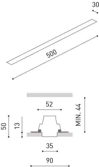 Arkoslight Линейный световой профиль из алюминия для светодиодных модулей Bright line sun-id-1460606 - Вид №37