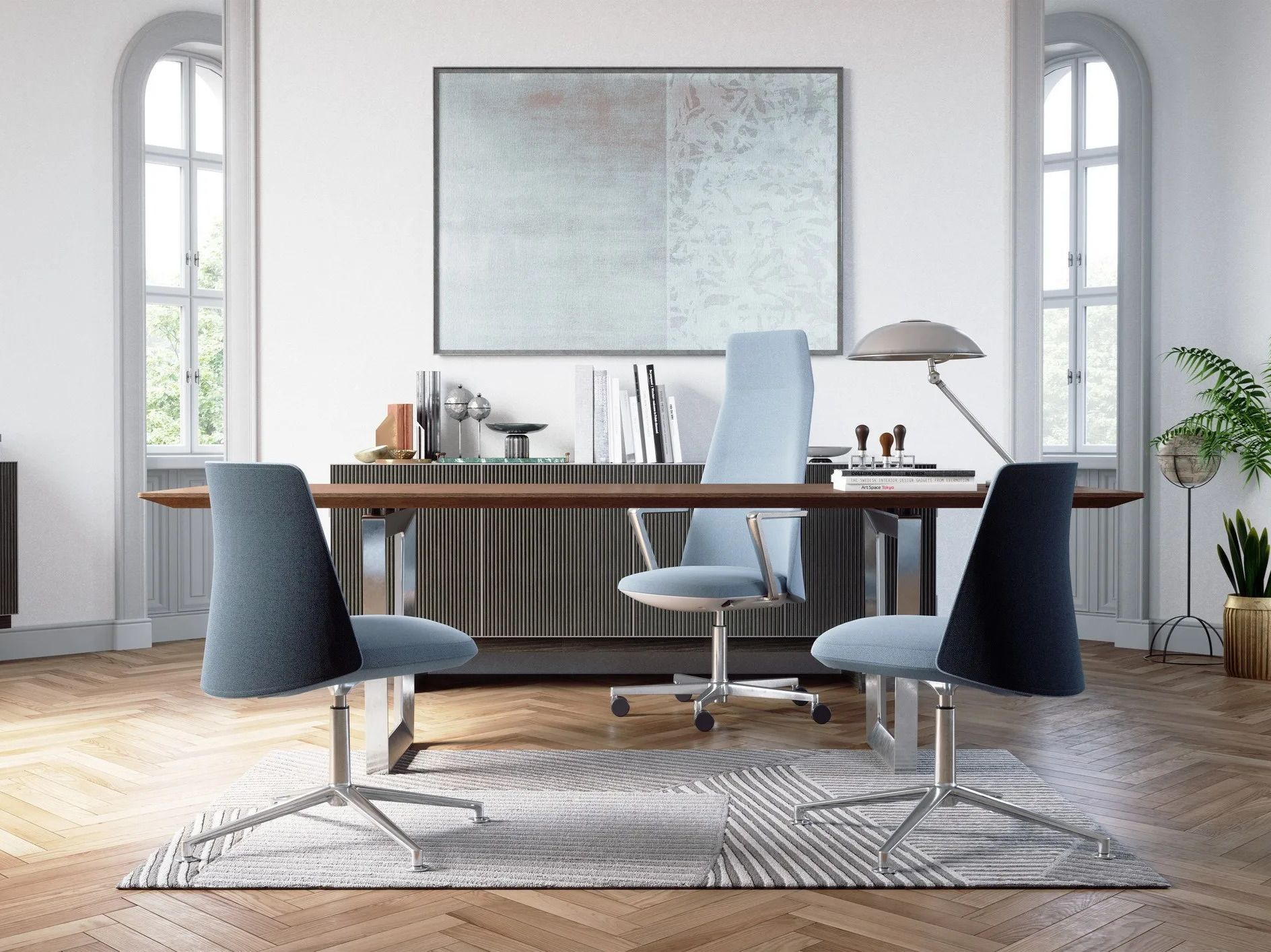 Вращающееся офисное кресло с высокой спинкой LD Seating Melody Design ARCH-00046916 - Вид №1