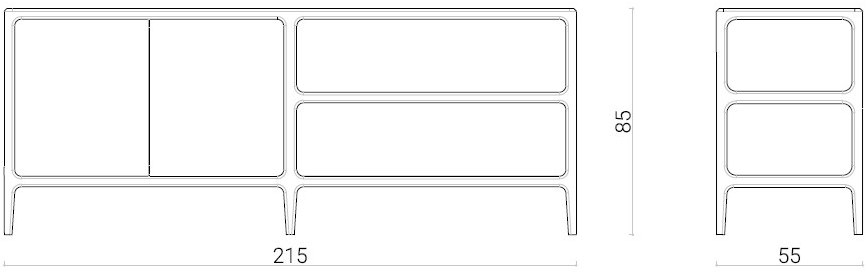 Morelato Комод из ясеня с распашными дверцами Bellagio 1101/f - Вид №3