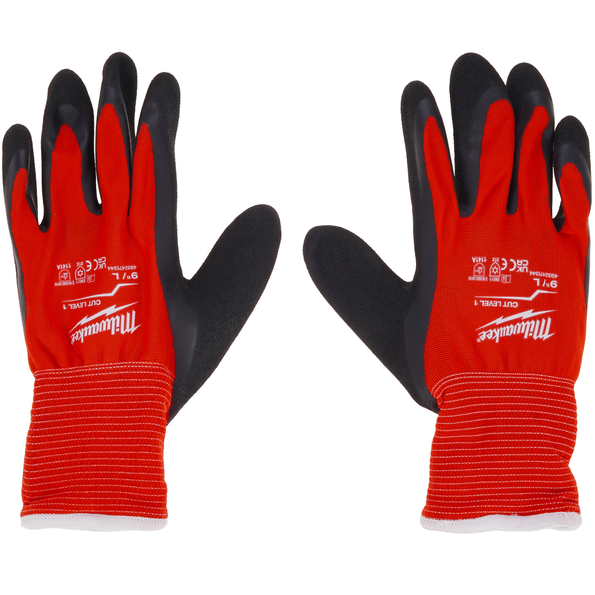 Перчатки трикотажные Milwaukee Winter Cut level 1/A 9/L 5631832 STDN-0056823